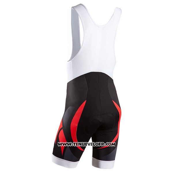 2016 Maillot Ciclismo Bianchi Noir et Rouge Manches Courtes et Cuissard