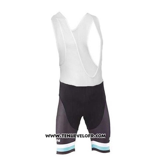2017 Maillot Ciclismo Bianchi Blanc et Bleu Clair Manches Courtes et Cuissard
