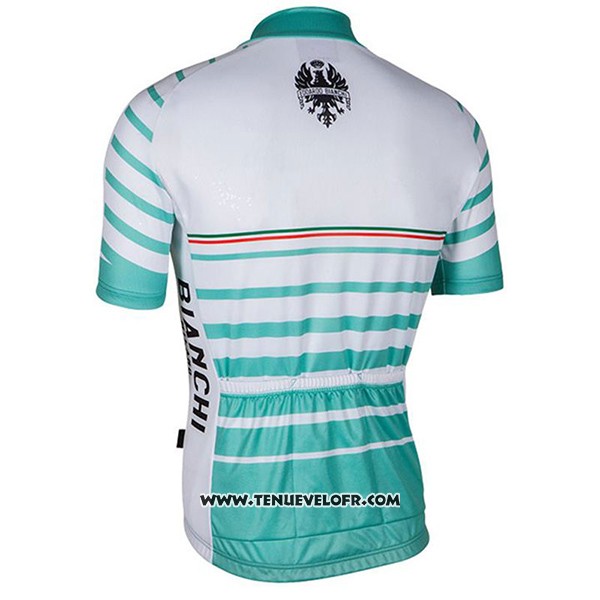 2017 Maillot Ciclismo Bianchi Milano Albatros Blanc Manches Courtes et Cuissard