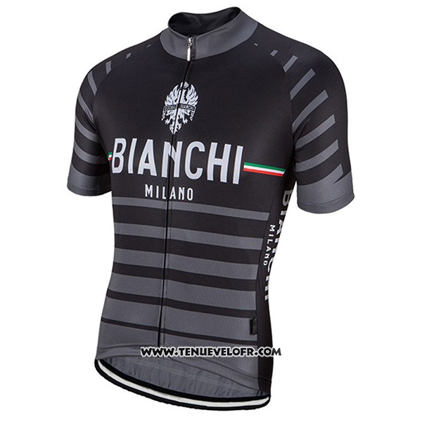 2017 Maillot Ciclismo Bianchi Milano Albatros Gris Manches Courtes et Cuissard
