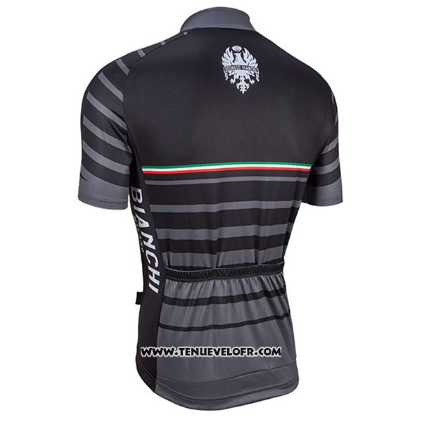 2017 Maillot Ciclismo Bianchi Milano Albatros Gris Manches Courtes et Cuissard