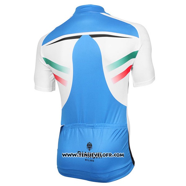 2017 Maillot Ciclismo Bianchi Milano Azur et Blanc Manches Courtes et Cuissard