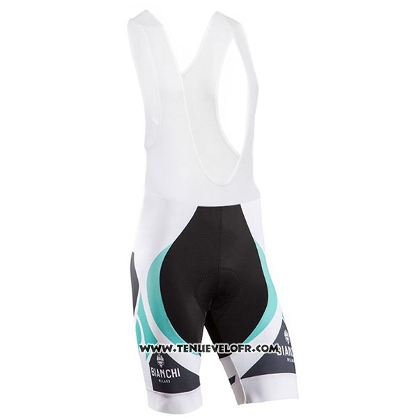 2017 Maillot Ciclismo Bianchi Milano Blanc Manches Courtes et Cuissard