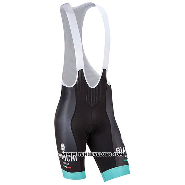 2017 Maillot Ciclismo Bianchi Milano Ceresole Noir Manches Courtes et Cuissard