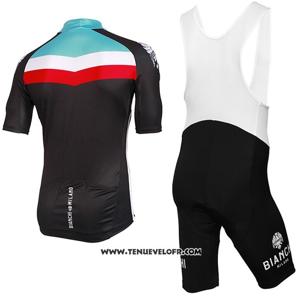2017 Maillot Ciclismo Bianchi Milano Chorei Noir Manches Courtes et Cuissard