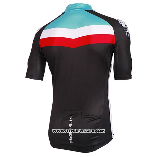 2017 Maillot Ciclismo Bianchi Milano Chorei Noir Manches Courtes et Cuissard