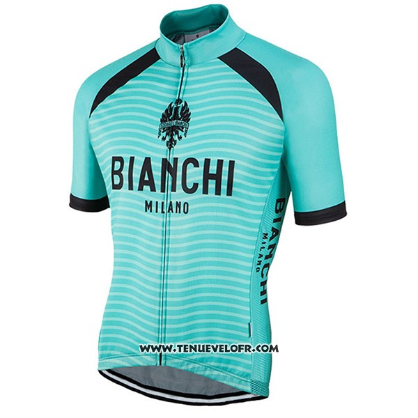 2017 Maillot Ciclismo Bianchi Milano Meja Vert Manches Courtes et Cuissard