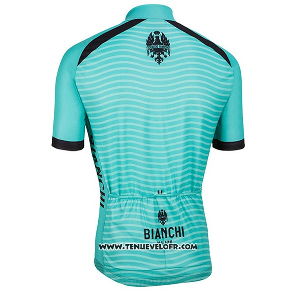 2017 Maillot Ciclismo Bianchi Milano Meja Vert Manches Courtes et Cuissard