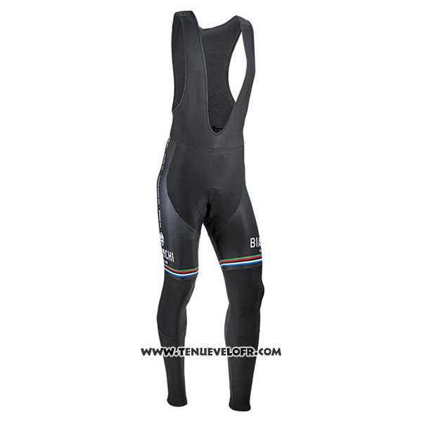 2017 Maillot Ciclismo Bianchi Milano Ml Noir Manches Longues et Cuissard