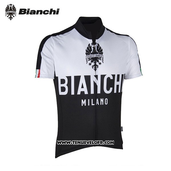 2017 Maillot Ciclismo Bianchi Milano Noir Manches Courtes et Cuissard