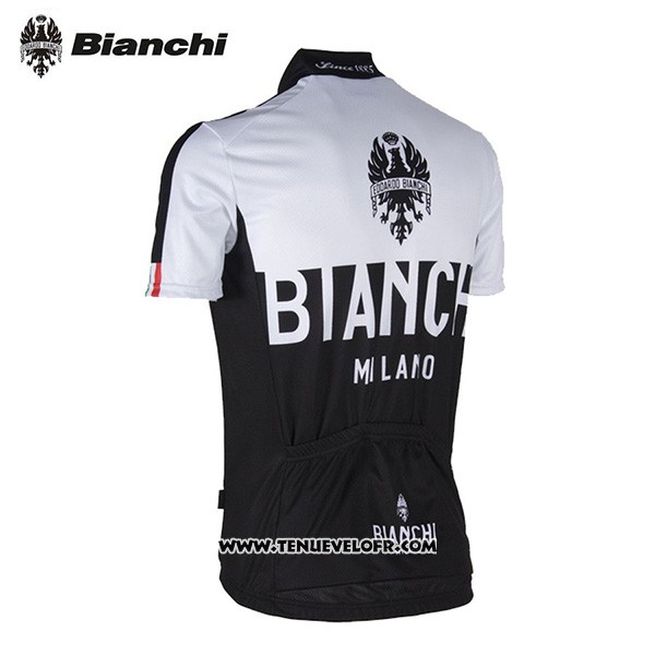 2017 Maillot Ciclismo Bianchi Milano Noir Manches Courtes et Cuissard