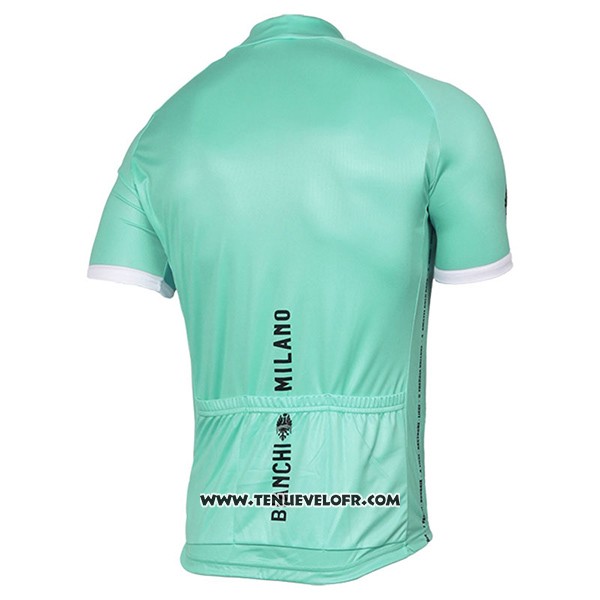 2017 Maillot Ciclismo Bianchi Milano Pride Vert Manches Courtes et Cuissard