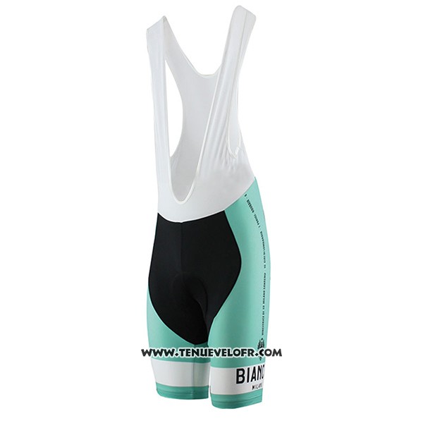 2017 Maillot Ciclismo Bianchi Milano Pride Vert Manches Courtes et Cuissard
