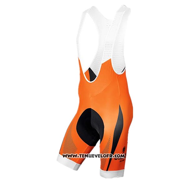 2017 Maillot Ciclismo Bianchi Orange Manches Courtes et Cuissard