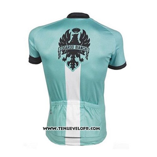 2017 Maillot Ciclismo Bianchi Vert Manches Courtes et Cuissard