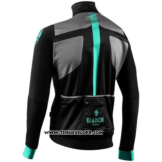 2019 Maillot Ciclismo Bianchi Azur Noir Manches Longues et Cuissard