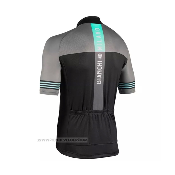 2021 Maillot Cyclisme Bianchi Gris Manches Courtes et Cuissard