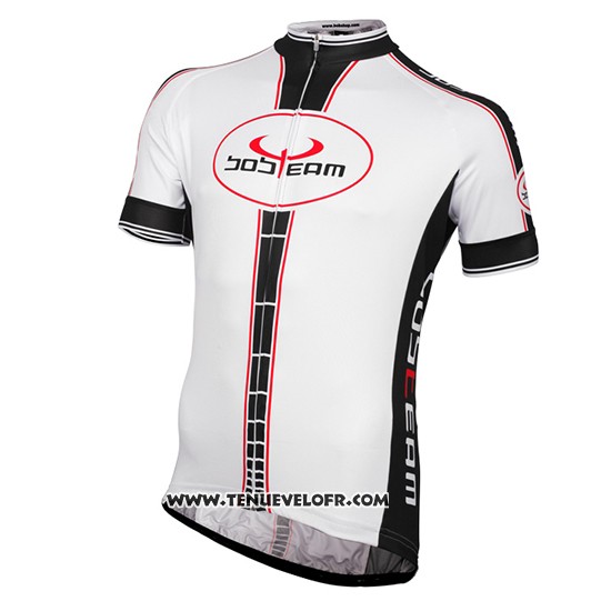 2016 Maillot Ciclismo Bobteam Blanc Manches Courtes et Cuissard