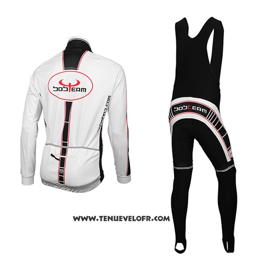 2016 Maillot Ciclismo Bobteam Blanc Manches Longues et Cuissard