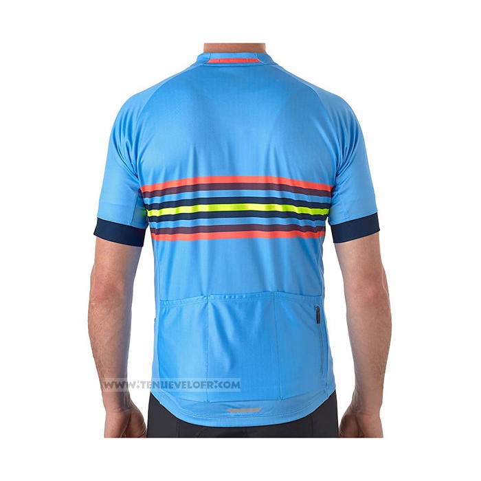 2021 Maillot Cyclisme Bontrager Bleu Manches Courtes et Cuissard