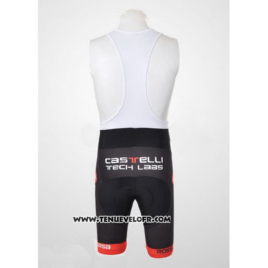 2010 Maillot Ciclismo Castelli Noir et Blanc Manches Courtes et Cuissard