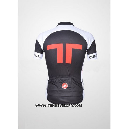 2011 Maillot Ciclismo Castelli Blanc et Gris Manches Courtes et Cuissard
