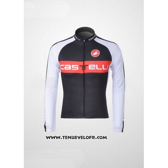 2011 Maillot Ciclismo Castelli Noir Manches Longues et Cuissard