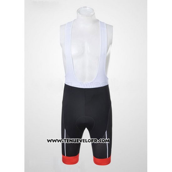 2011 Maillot Ciclismo Castelli Noir et Rouge Manches Courtes et Cuissard