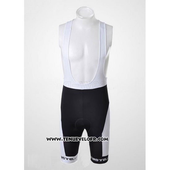 2011 Maillot Ciclismo Castelli Rouge et Noir Manches Courtes et Cuissard