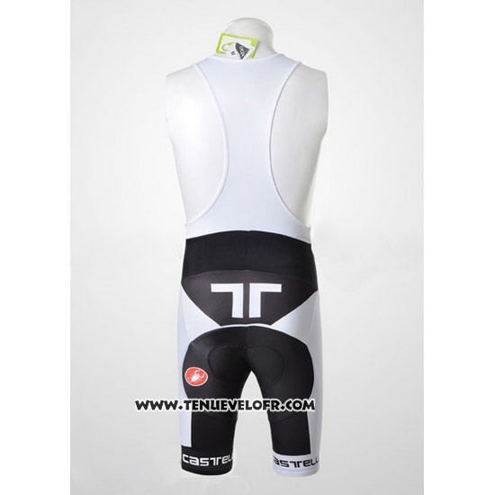 2011 Maillot Ciclismo Castelli Rouge et Noir Manches Courtes et Cuissard