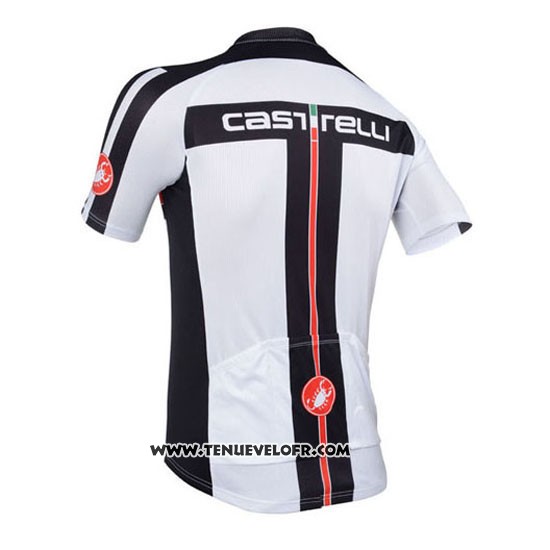 2013 Maillot Ciclismo Castelli Blanc Manches Courtes et Cuissard