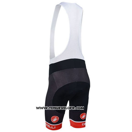 2013 Maillot Ciclismo Castelli Blanc Manches Courtes et Cuissard