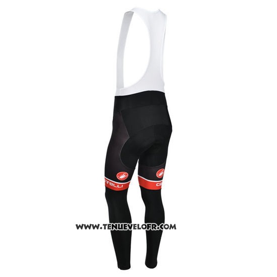 2013 Maillot Ciclismo Castelli Blanc Manches Longues et Cuissard