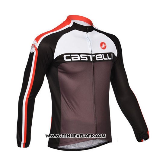 2013 Maillot Ciclismo Castelli Fuchsia Manches Longues et Cuissard