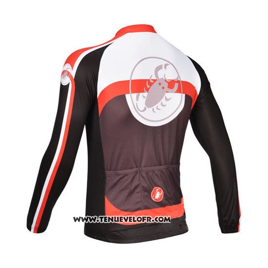 2013 Maillot Ciclismo Castelli Fuchsia Manches Longues et Cuissard