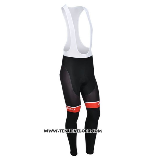 2013 Maillot Ciclismo Castelli Fuchsia Manches Longues et Cuissard