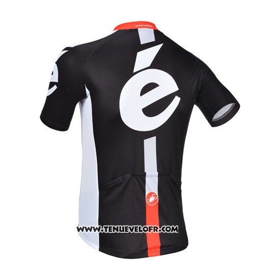 2013 Maillot Ciclismo Cervelo Blanc et Noir Manches Courtes et Cuissard