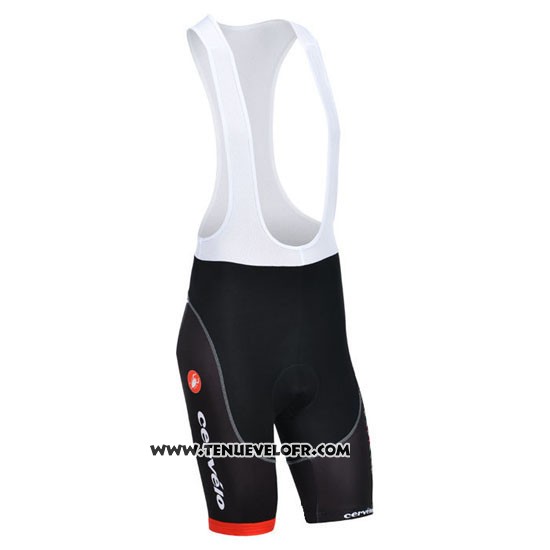 2013 Maillot Ciclismo Cervelo Blanc et Noir Manches Courtes et Cuissard