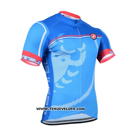 2014 Maillot Ciclismo Castelli Azur Manches Courtes et Cuissard