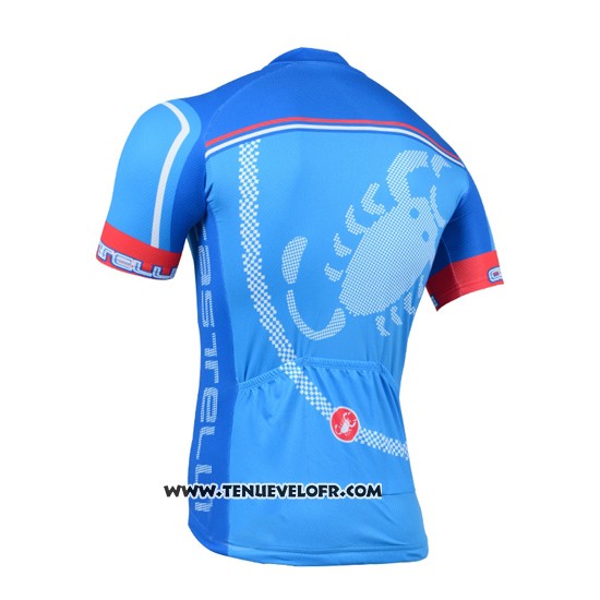 2014 Maillot Ciclismo Castelli Azur Manches Courtes et Cuissard