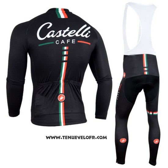 2014 Maillot Ciclismo Castelli Noir Manches Longues et Cuissard