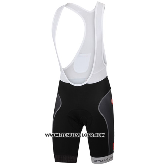 2015 Maillot Ciclismo Castelli 3t Noir et Rouge Manches Courtes et Cuissard