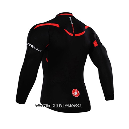 2015 Maillot Ciclismo Castelli Brillant Noir Manches Longues et Cuissard