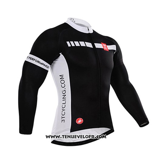 2015 Maillot Ciclismo Castelli Profond Noir Manches Longues et Cuissard