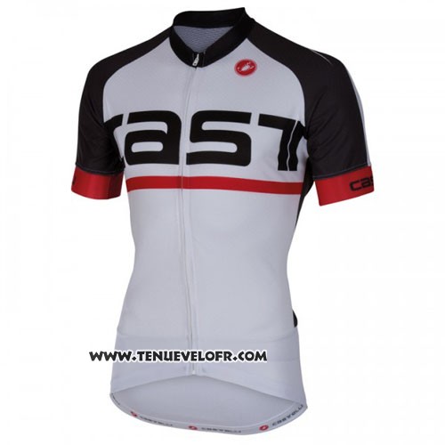 2016 Maillot Ciclismo Castelli Blanc Manches Courtes et Cuissard