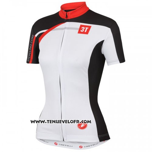 2016 Maillot Ciclismo Castelli Blanc Rouge Manches Courtes et Cuissard