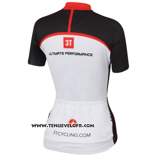 2016 Maillot Ciclismo Castelli Blanc Rouge Manches Courtes et Cuissard