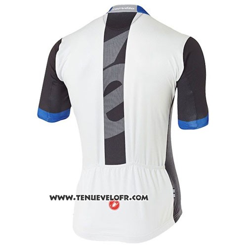 2016 Maillot Ciclismo Castelli Cervelo et Blanc et Bleu Manches Courtes et Cuissard