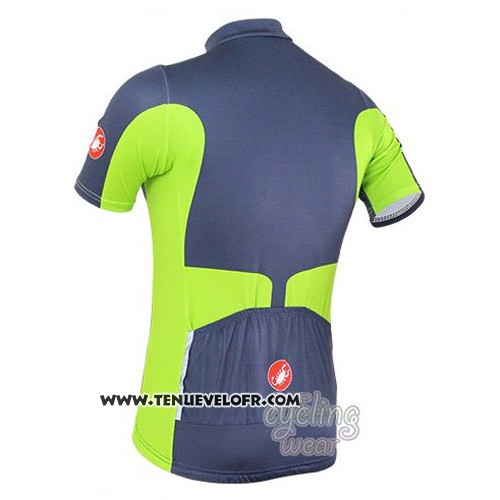 2016 Maillot Ciclismo Castelli Gris et Vert Manches Courtes et Cuissard