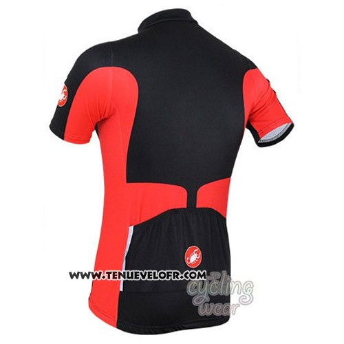 2016 Maillot Ciclismo Castelli Noir Rouge Manches Courtes et Cuissard